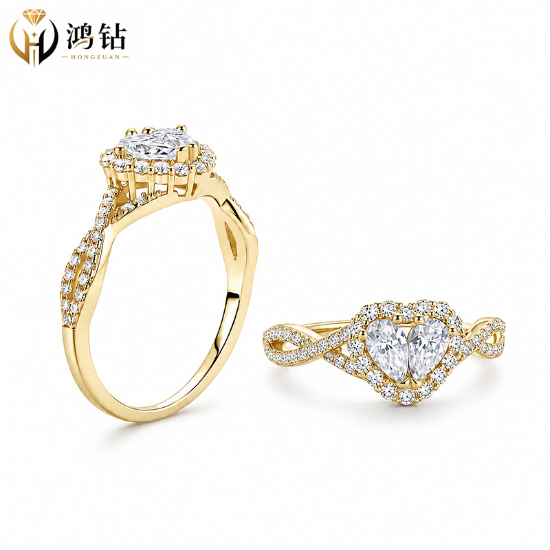 Unisex Moissanite Engagement Ring, S925 Solitaire Promise Ring